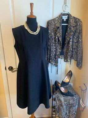 Simons cocktail LBD  fit’n flare dress